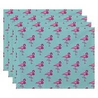 Pur Și Simplu Daisy, Flamingo Fanfară Multi Animal Print Placemat, Roz