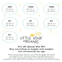 Little Star Organic Baby Girls & Toddler Girls mi ' N Match tinute, Set cadou