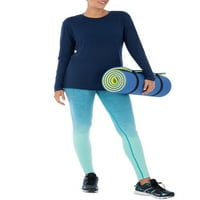 Lucrari atletice femei Active Maneca lunga tunica lungime Yoga Top