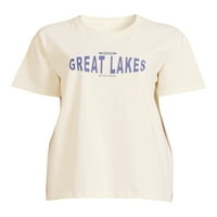 Tricou grafic pentru femei Daisy Street Great Lakes Cu mânecă scurtă