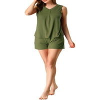 Chilipiruri unice femei V-Neck Nightwear Tank Top Sleepwear pijama seturi