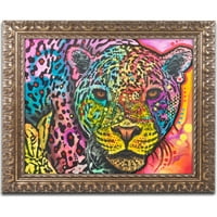 Marcă comercială Artă Plastică animale ornamentate artă încadrată 'Leopard' de Dean Rso