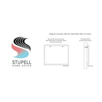 Stupell Industries sos fierbinte litere ondulate semn tipografic capricios artă grafică artă încadrată albă imprimare artă de