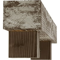 Ekena Millwork 8 H 10 D 48 W sablat Fau lemn semineu Mantel Kit w Alamo Corbels, Vintage mahon
