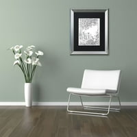 Marcă comercială Fine Art Fallen Tree Canvas Art de KCDoodleArt negru mat, cadru argintiu