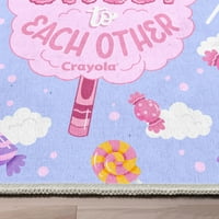 Colecția Crayola De La Well Woven Be Sweet Lilac 3'3 5' Area Rug