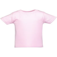 Marky G Îmbrăcăminte tricouri cu mânecă scurtă pentru bebeluși și copii mici tricou din bumbac tricou cu gât, Roz Royal Heather