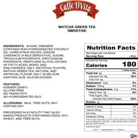 Caffe D ' Vita Green Tea Matcha Drink Mix, lb oz canistre într-un pachet