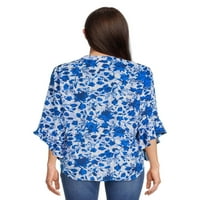 Bluza cu mânecă plisată Pioneer Woman, pentru femei