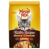 Meow Mi Bistro Rețete Rotisserie Aromă De Pui Hrană Uscată Pentru Pisici, 12 Kilograme