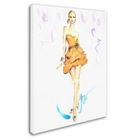 Marcă comercială Fine Art Tangerine Queen Canvas Art de Jennifer Lilya