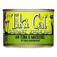 Tiki Cat Papeekeo Luau fără cereale ahi ton și macrou hrană umedă pentru pisici, oz. Cutii