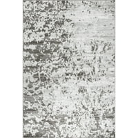 covor Nuloom Meaghan contemporan Abstract, 3 '5', Gri