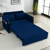 Canapea extensibilă extensibilă Aukfa, canapea extensibilă modernă din catifea Convertibilă canapea Futon pentru birou la domiciliu,