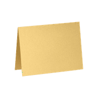 LUXPaper A Pliat Notecards, Aur Metalic, 1 2, 250 Pachet