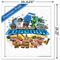 Minecraft: Legends-Poster De Perete Alb, 14.725 22.375 Încadrat