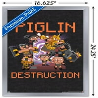 Minecraft: Legends-Poster De Perete De Distrugere Piglin, 14.725 22.375 Încadrat