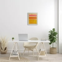 Stupell Industries aranjament variat de dungi portocalii Galerie de pictură învelită pe pânză imprimată artă de perete, Design