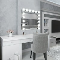 Design House 4-Light Vanity Strip lumină contemporană reglabilă pentru baie, dormitor, vanitate de machiaj, Crom lustruit