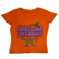 Halloween Fericit Femei Portocaliu Acest Lucru Este Minunat Bunica Mea Costum T-Shirt Mediu