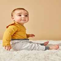 Little Star Organic Baby Unise PK Harem Pantaloni Jogger, Dimensiune Nou-Născut-Luni
