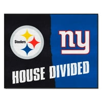 - Steelers-Giants Casa împărțit covor 33.75x42.5