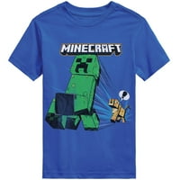 Pachet De Tricouri Grafice Cu Mânecă Scurtă Minecraft Boys, Mărimi 4-18