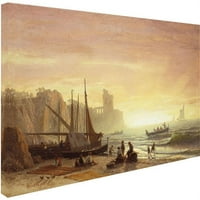 Marcă comercială Fine Art flota de pescuit Canvas Art de Albert Bierstadt
