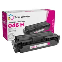 Compatibil Canon 046h Set de cartușe de toner Color cu randament ridicat: 1253c Cyan, 1252c Magenta și 1251c Galben pentru utilizare