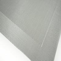 Elegant Acasă Napa țesute Textilene Crossweave cu model Geometric Solid reversibil 12 18 set Placemat dreptunghiular din argint