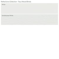 Colecție De Reflecții Personalizate, 2 Jaluzele Din Lemn Fau Fără Fir, Alb, 5 8 Lățime 72 Lungime