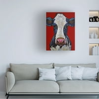 Hippie Hound Studios 'Cow Georgia' Canvas Art