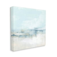 Stupell Industries Abstract noros peisaj albastru ceață pictura Galerie învelite panza imprimare perete arta, Design de iunie