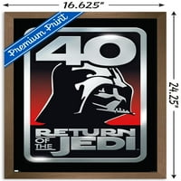 Războiul stelelor: Întoarcerea Jedi - Afișul de perete cu sigla Vader 40, 14.725 22.375 încadrat