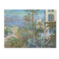 Marcă comercială Fine Art 'Villas At Bordighera' Canvas Art de Monet